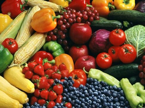 Verduras y frutas para la osteocondrosis de la columna vertebral. 