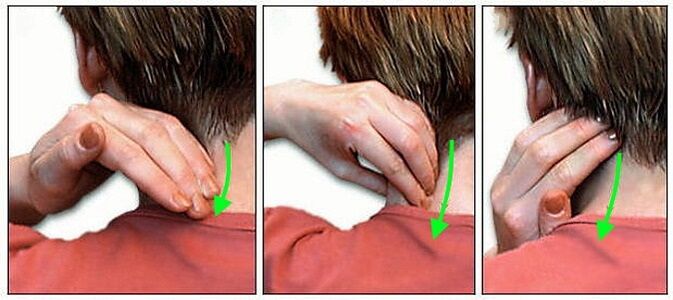 Auto -massaje del cuello