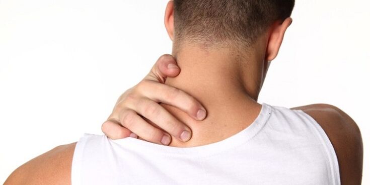 Dolor en la osteocondrosis cervical.